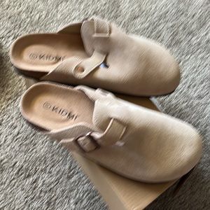 Size 9 suede clog slip on